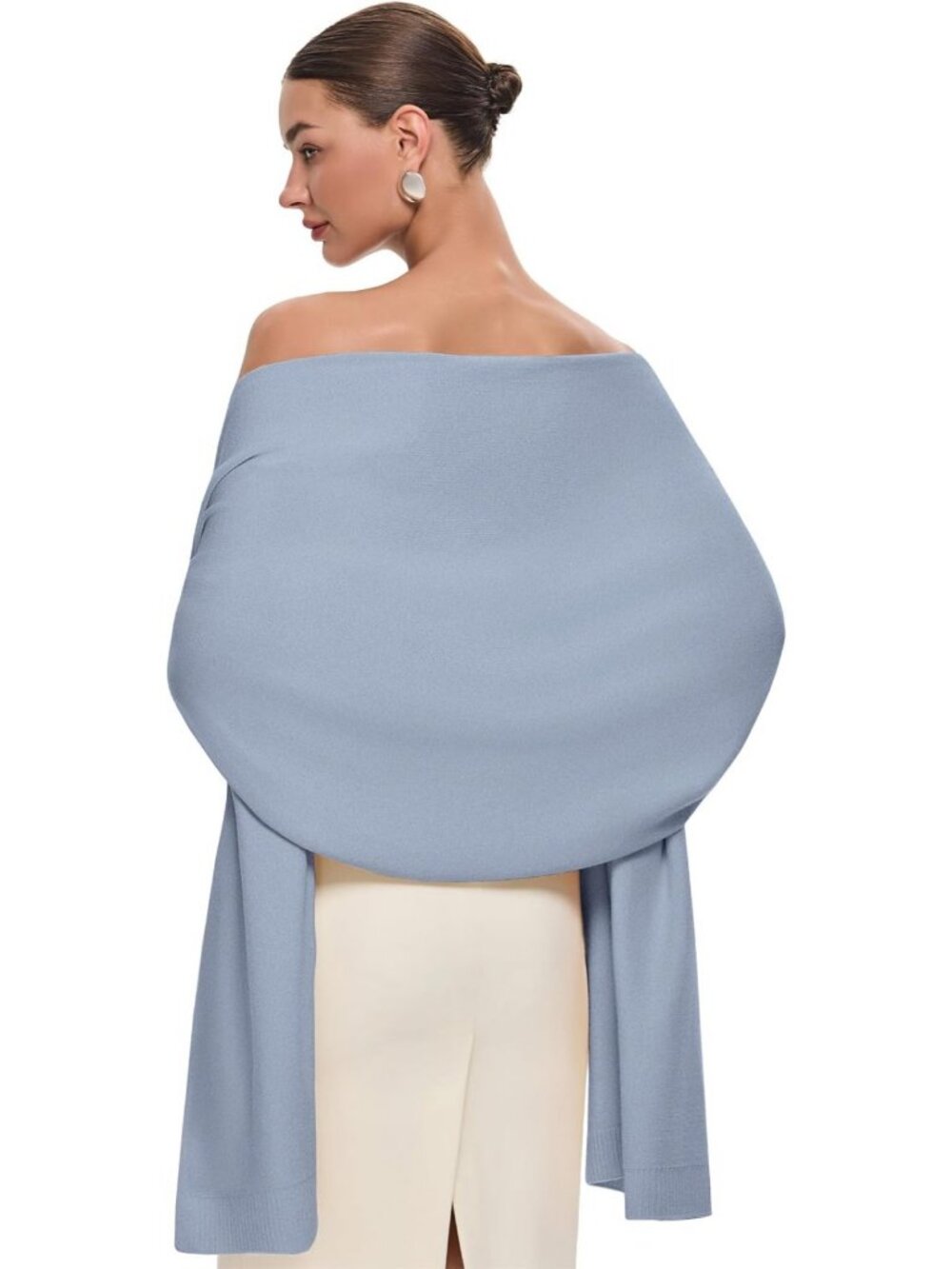 Elegant Women's Pashmina Shawl Wrap - Large Winter Scarf for Weddings & Evenings